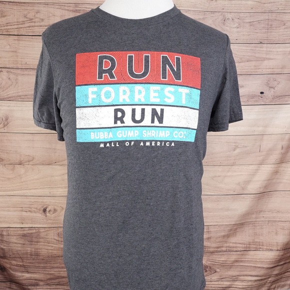 RUN FORREST RUN BUBBA GUMP SHRIMP CO MALL OF AMERICA T-SHIRT SZ M TRAVEL TOURIST - Picture 2 of 5